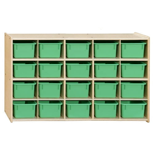 Contender C14509LG (COO2Z) 20 Tray Storage with Lime Green Trays - RTA