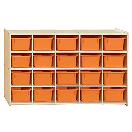 Contender C14509ORF (COO2Z) 20 Tray Storage with Orange Trays - Assembled