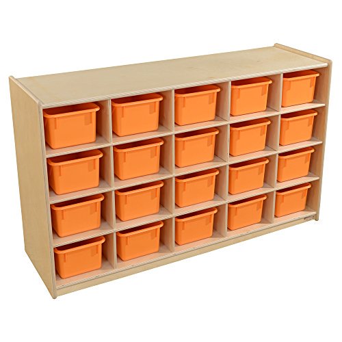 Contender C14509OR (COO2Z) 20 Tray Storage with Orange Trays - RTA