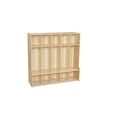 thumbnail image 1 of Contender 5-Section Coat Locker with Bench & Cubby Storage for Kids, Backpack Organizer with Cubbies Storage for Daycare, Preschool, Kindergarten, 1 of 7