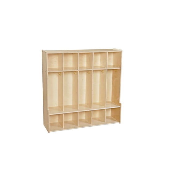 Contender 5-Section Coat Locker with Bench & Cubby Storage for Kids, Backpack Organizer with Cubbies Storage for Daycare, Preschool, Kindergarten