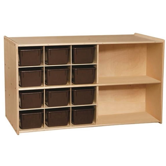 Contender C16602F Contender Double Mobile Storage With 25 Chocolate Trays-Assembled