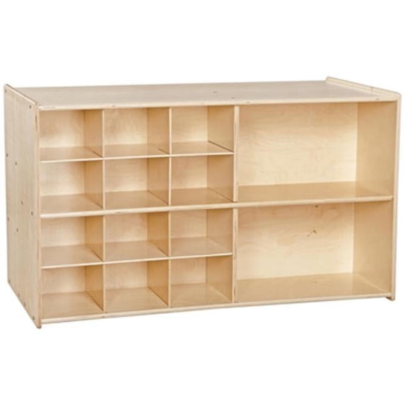 Contender C16609LGF Double Mobile Storage With Lime Green Trays - Assembled