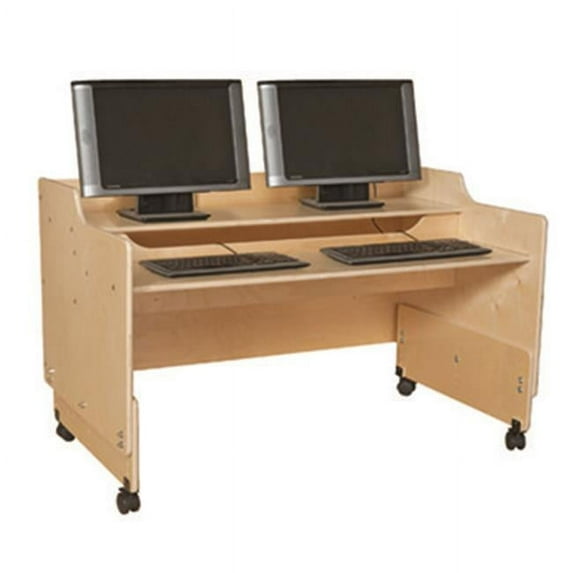 Contender C41048 48 in. Mobile Computer Desk - RTA