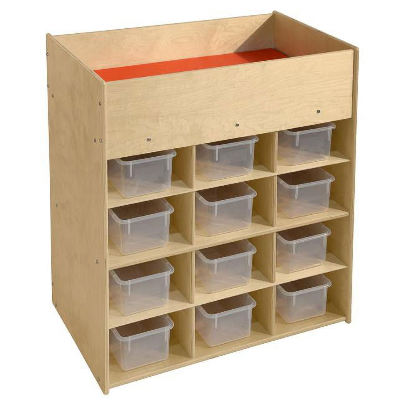 Contender Economy Diaper Changing Station with 12 Translucent Cubby