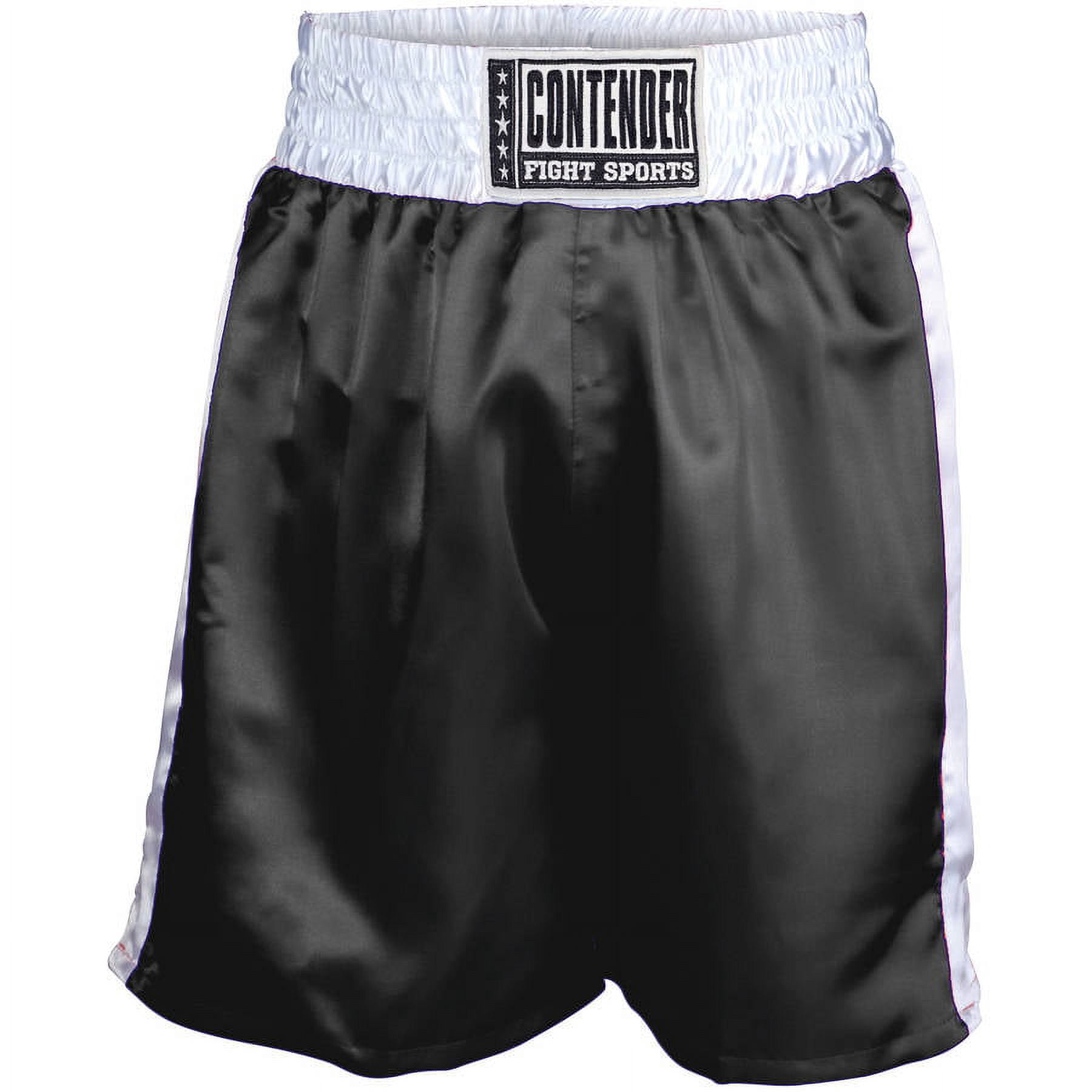 Contender Fight Sports Boxing Trunks Medium Black White Lightweight ...