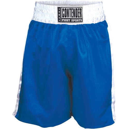 Contender Fight Sports In-Stock Trunks Medium Blue / White