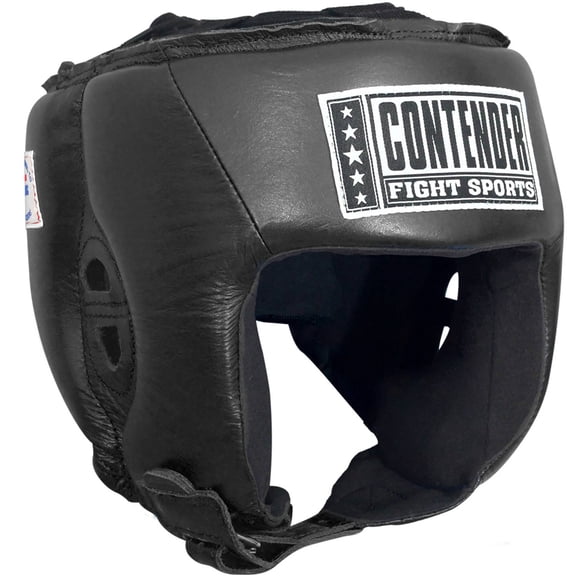 Contender Fight Sports Open Face Competition Headgear Medium Black
