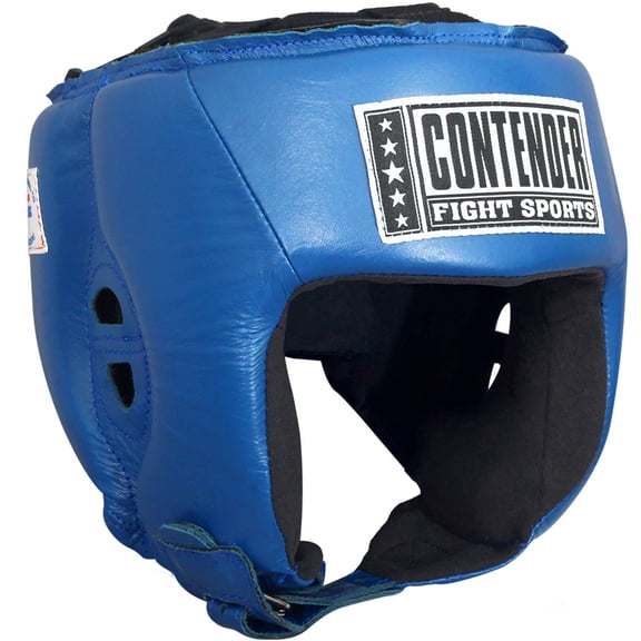 Contender Fight Sports Open Face Competition Headgear Medium Blue