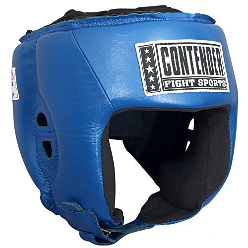 Contender Fight Sports Open Face Competition Headgear Small Blue