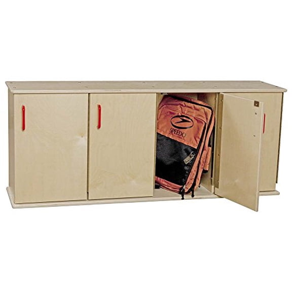 Contender C46300 Contender Four-Section Stackable Lockers w/Doors, RTA