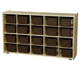 thumbnail image 1 of wood designs contender mobile storage 20 compartment cubby with trays, 1 of 5