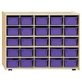 thumbnail image 1 of Contender C16009PPF-C5 (COO2Z) Contender Mobile 25 Tray Storage with Purple Trays - Assembled with Casters, 1 of 4
