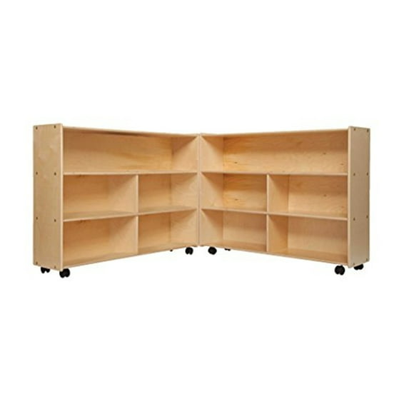 Contender Extra Large Folding Mobile Storage Organizer with Rolling Casters