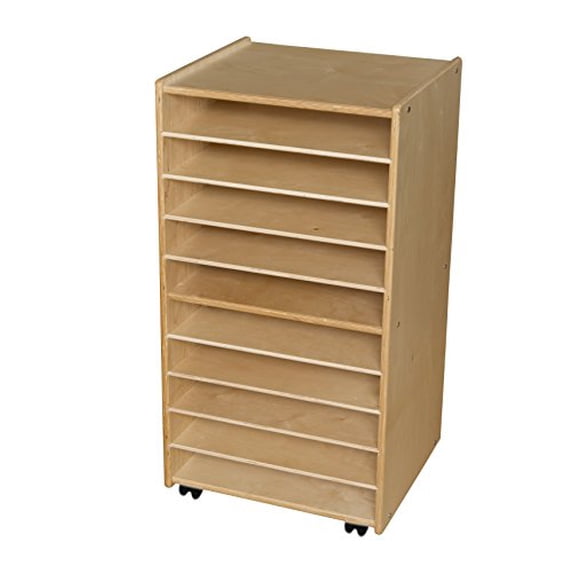 Contender C990652F Mobile Paper and Puzzle Storage Center - Assembled