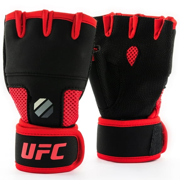 UFC Quick Wrap Inner Gloves - S/M, Black - Comfort Fit, SHOCKSHIELD Gel, Faster Than Traditional Wraps - Wear Under Boxing or MMA Gloves