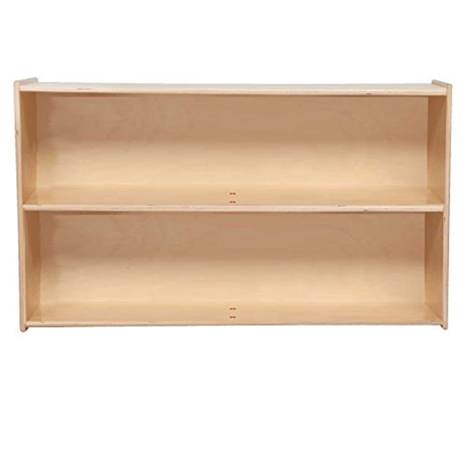 Natural Plywood 2-Shelf Montessori Toy Storage Unit