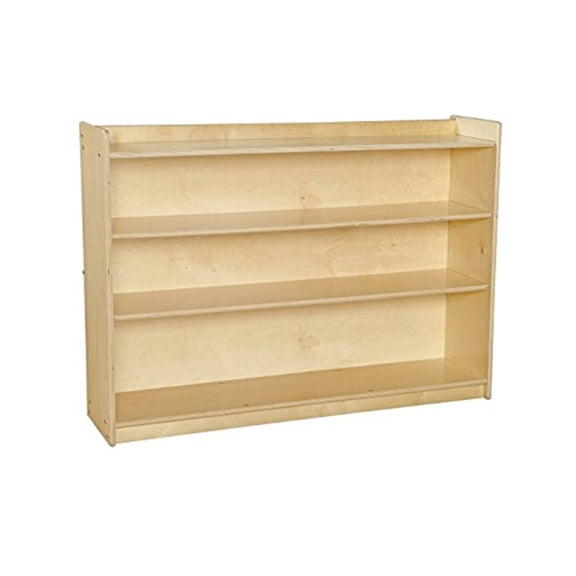 mobile adjustable bookcase with lip (ready to assemble)