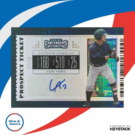Contenders Draft Picks Collegiate Antonio Cabello #24 Prospect Ticket Autographs Building Blocks Panini