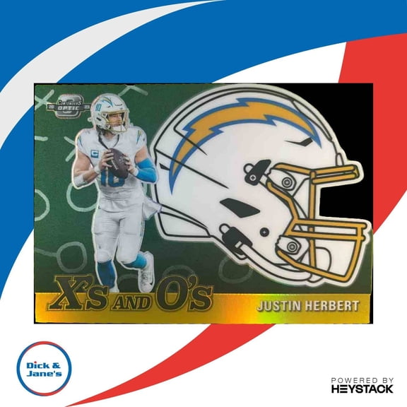 Contenders Optic Justin Herbert #XO-13 Xs and Os Gold