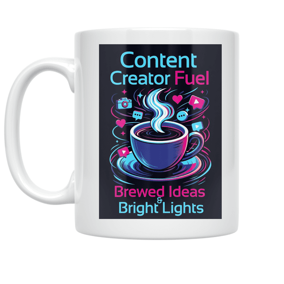Content Creator Fuel - Social Media Influencer - 11 oz Ceramic Coffee Mug