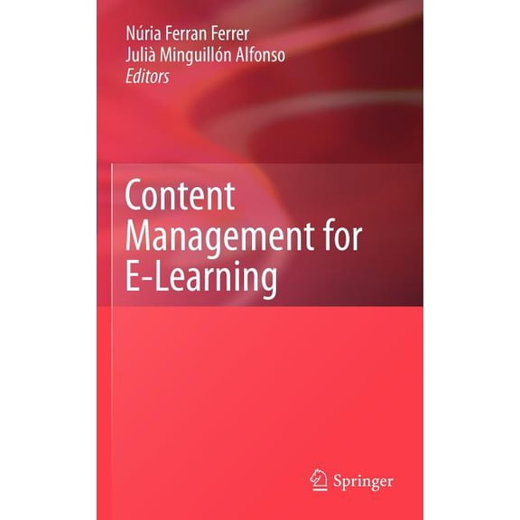 Content Management for E-Learning, (Hardcover)