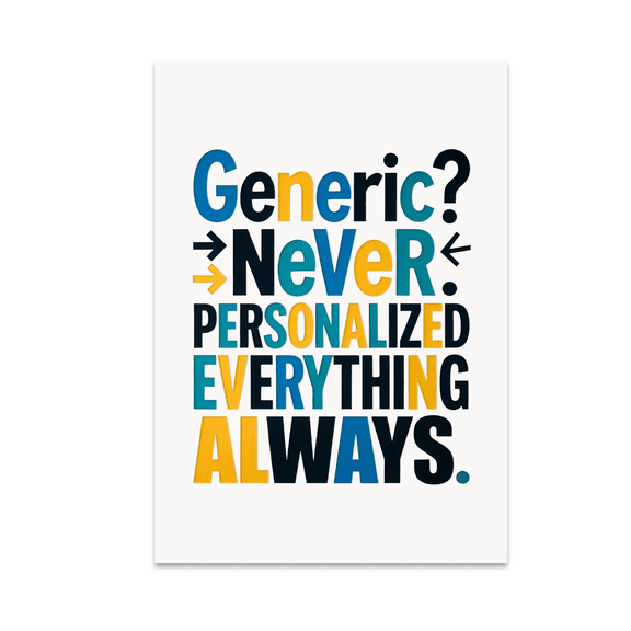 Content Personalization Pride Wall Decor - Individualistic Decor - 13x19 Poster Print