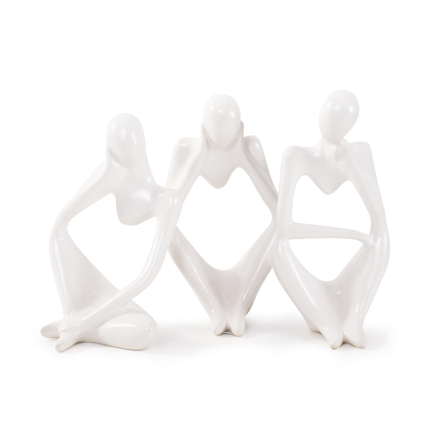 Contentment Ceramic Sculpture- Set of 3