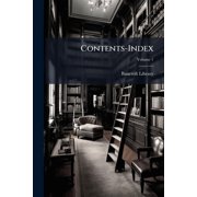 Contents-Index, Volume 1 Paperback