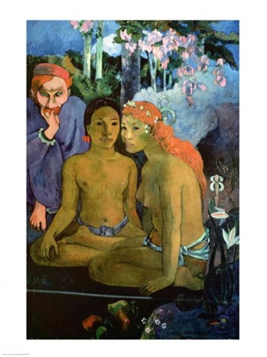 Contes Barbares 1902 Canvas Art - Paul Gauguin (18 x 24)
