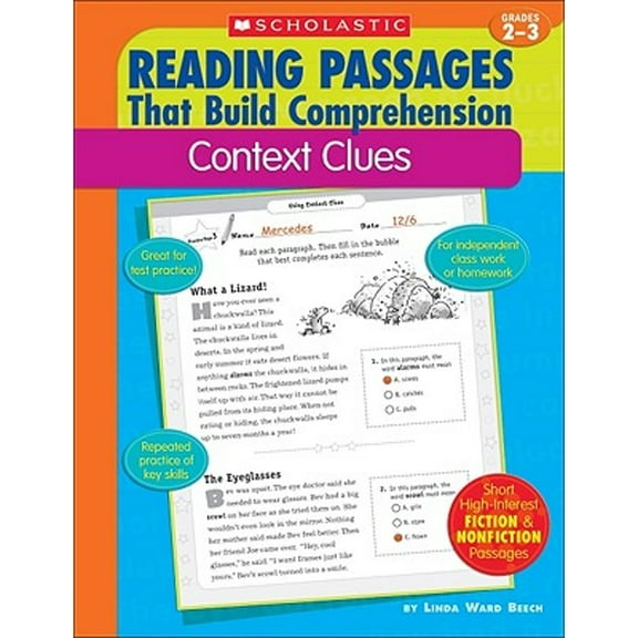 Pre-Owned Reading Passages That Build Comprehension: Context Clues Grades 2-3 (Paperback) 0439554268 9780439554268