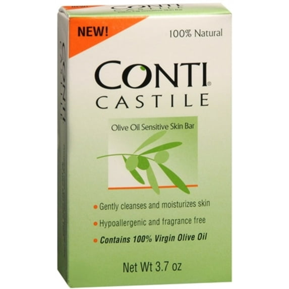 Conti Castile Olive Oil Soap 4 oz (Pack of 2)