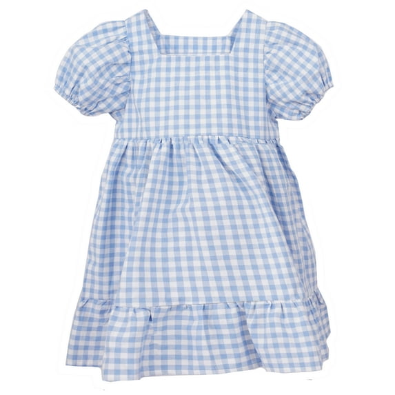 Conti Kids Little Girls Plaid Summer Long Midi Dress 6-7 Years