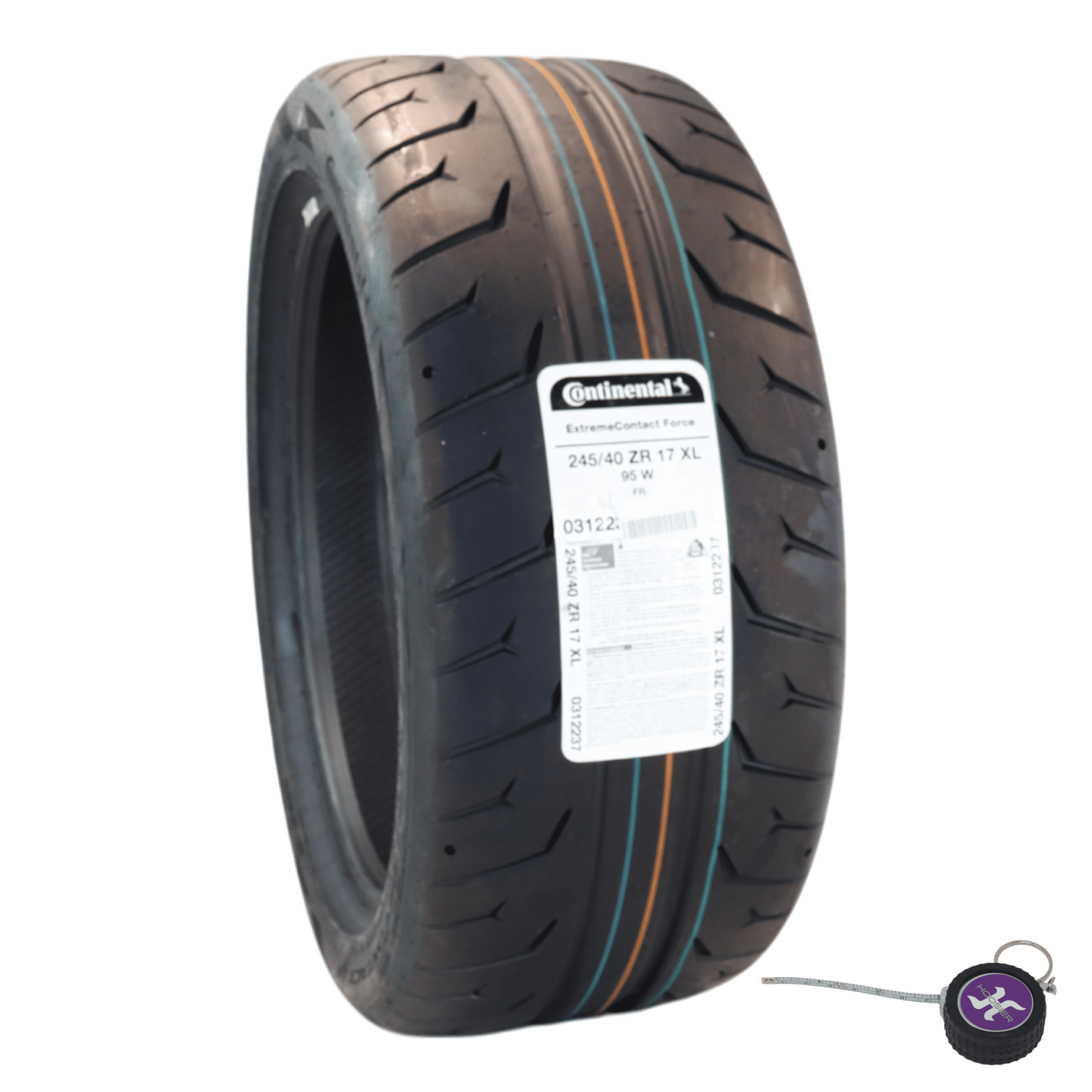 Hoosier Conti by Hoosier Racing Tire 245/40R17 95W XL CONTACT FORCE – Ultra-High Track Performance Tire with Hoosier Keychain Simolary simolary.com