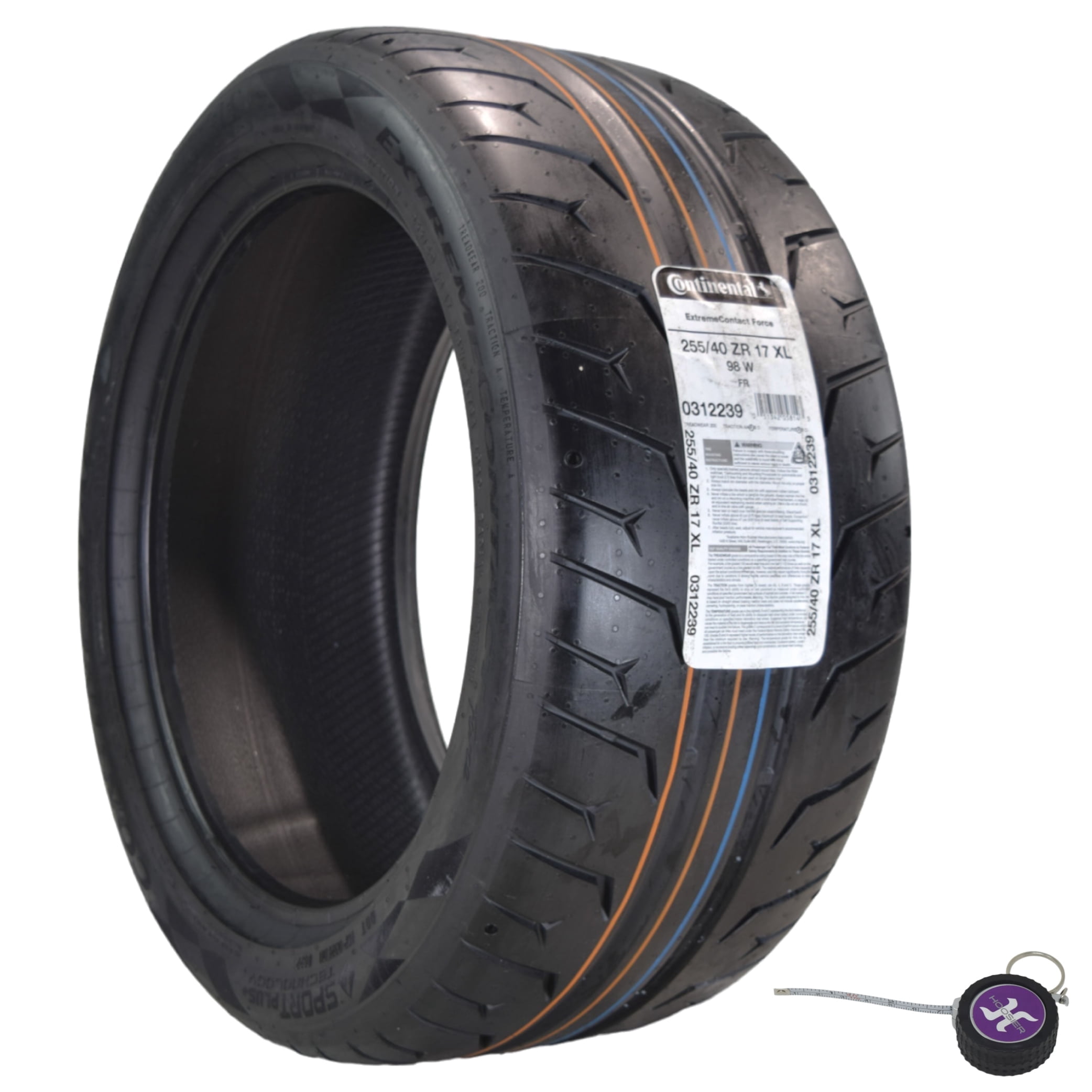 Hoosier Conti by Hoosier Racing Tire 255/40R17 98W XL CONTACT FORCE – Ultra-High Track Performance Tire with Hoosier Keychain Simolary simolary.com