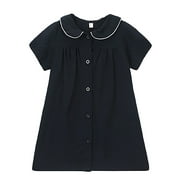 ContiKids Toddler Girls School Uniform Dress Navy 2-3 Years