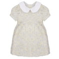 thumbnail image 1 of ContiKids Toddler Girls Short Puff Sleeve Peter Pan Collar Floral Dress 3-4 Years, 1 of 5