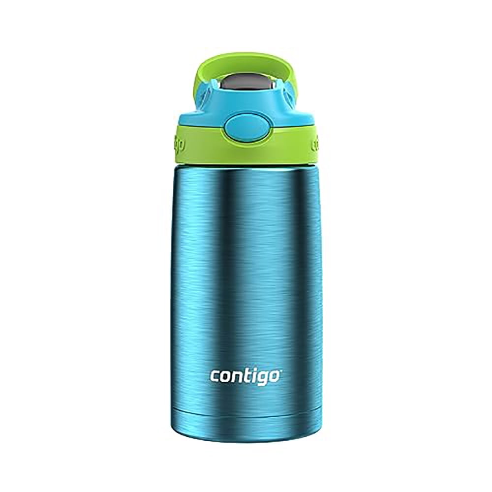Contigo 13 oz Blue Raspberry & Cool Lime Kid's Aubrey Stainless Steel Water Bottle