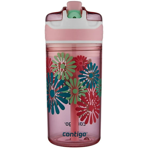 Contigo 13 oz. Kid's Snack Hero Drink Tumbler - Ballet Slipper Pink with Flowers