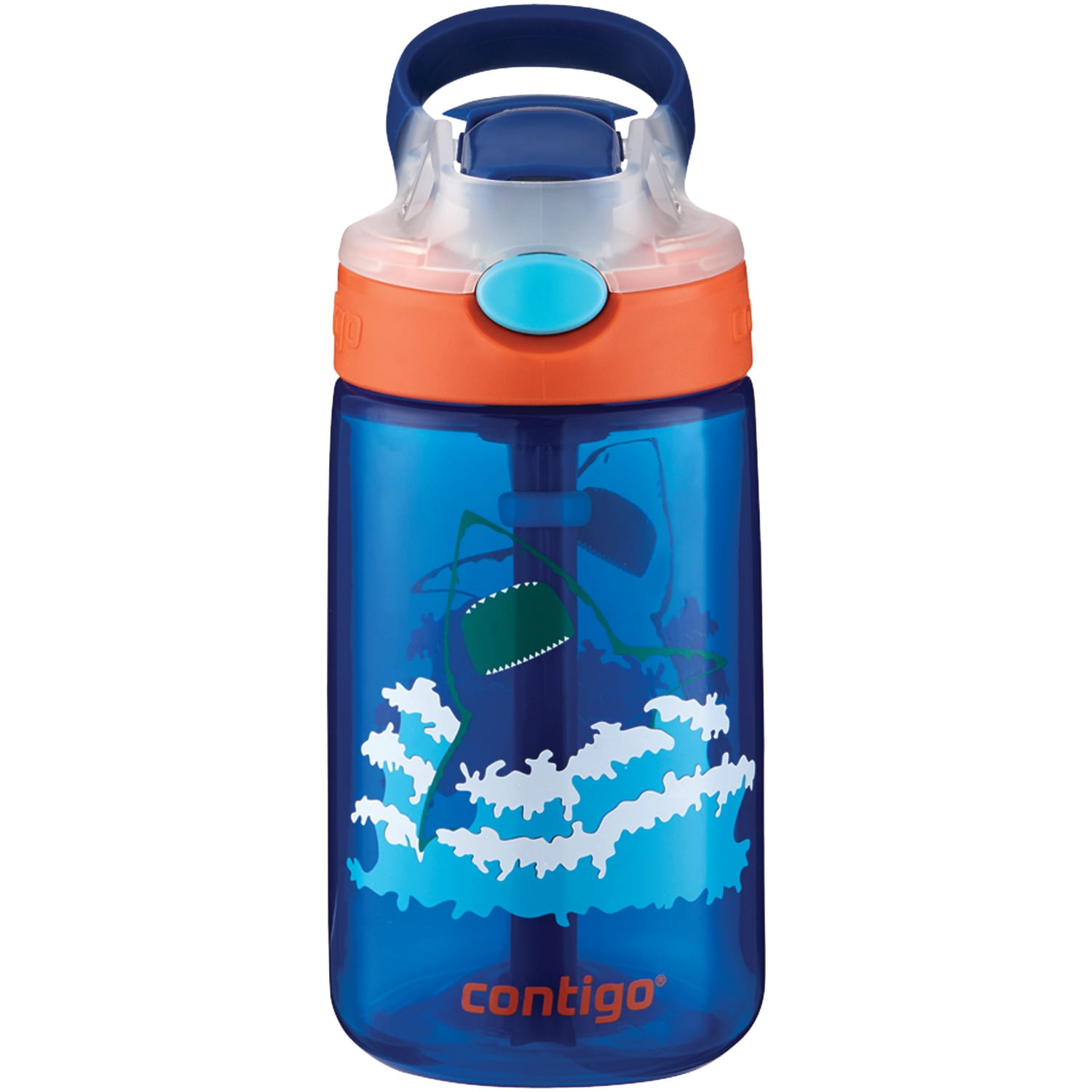 Buy Contigo Kids 415ml Gizmo Plastic Water Bottles - Blue Dinosaur