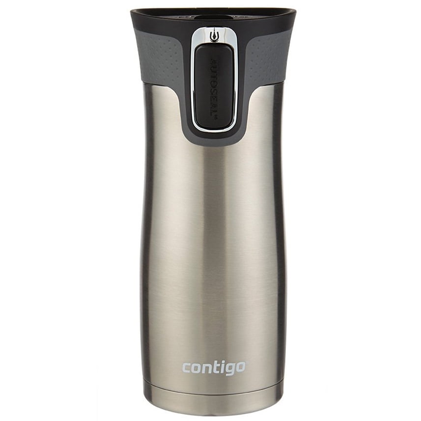  Contigo West Loop Stainless Steel Vacuum-Insulated Travel Mug  with Spill-Proof Lid, Keeps Drinks Hot up to 5 Hours and Cold up to 12  Hours, 16oz 2-Pack, Brown Sugar & Chocolate Truffle