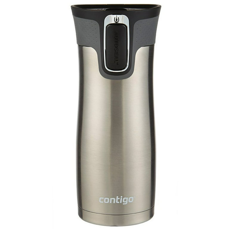  Contigo West Loop Stainless Steel Vacuum-Insulated Travel Mug  with Spill-Proof Lid, Keeps Drinks Hot up to 5 Hours and Cold up to 12  Hours, 16oz 2-Pack, Monaco & Steel : Home