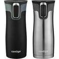 thumbnail image 1 of Contigo 16 oz. West Loop 2.0 Travel Mug 2-Pack - Matte Black/Stainless Steel, 1 of 3
