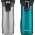 thumbnail image 1 of Contigo 16 oz. West Loop 2.0 Travel Mug 2-Pack - Spirulina/Stainless Steel, 1 of 3
