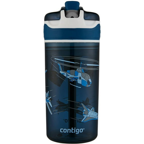 Contigo 2-in-1 Snack Hero Kids Tumbler and Snack Container, 13 Oz., Nautical with Rocket