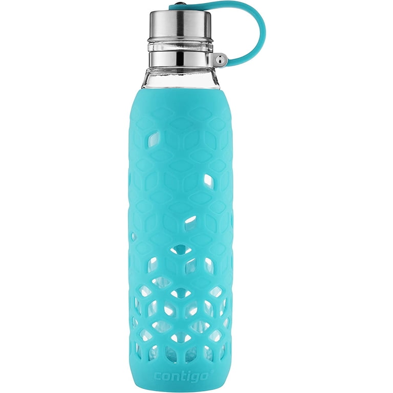 Contigo 20 Ounce Purity Petal Glass Water Bottle with Tethered Lid -  Walmart.com