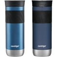 thumbnail image 1 of Contigo SNAPSEAL Insulated Stainless Steel Travel Mug with Grip, 20 oz, Blue Corn & Midnight Berry, 2-Pack, 1 of 5