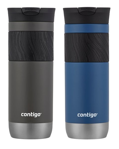 Contigo 20oz Blue and Gray Stainless Steel Travel Tumbler Set
