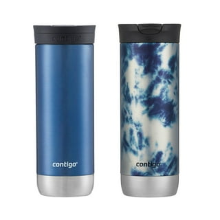  Contigo Byron Vacuum-Insulated Stainless Steel Travel Mug with  Leak-Proof Lid, Reusable Coffee Cup or Water Bottle, BPA-Free, Keeps Drinks  Hot or Cold for Hours, 20oz 2-Pack, Sake & Blue Corn 