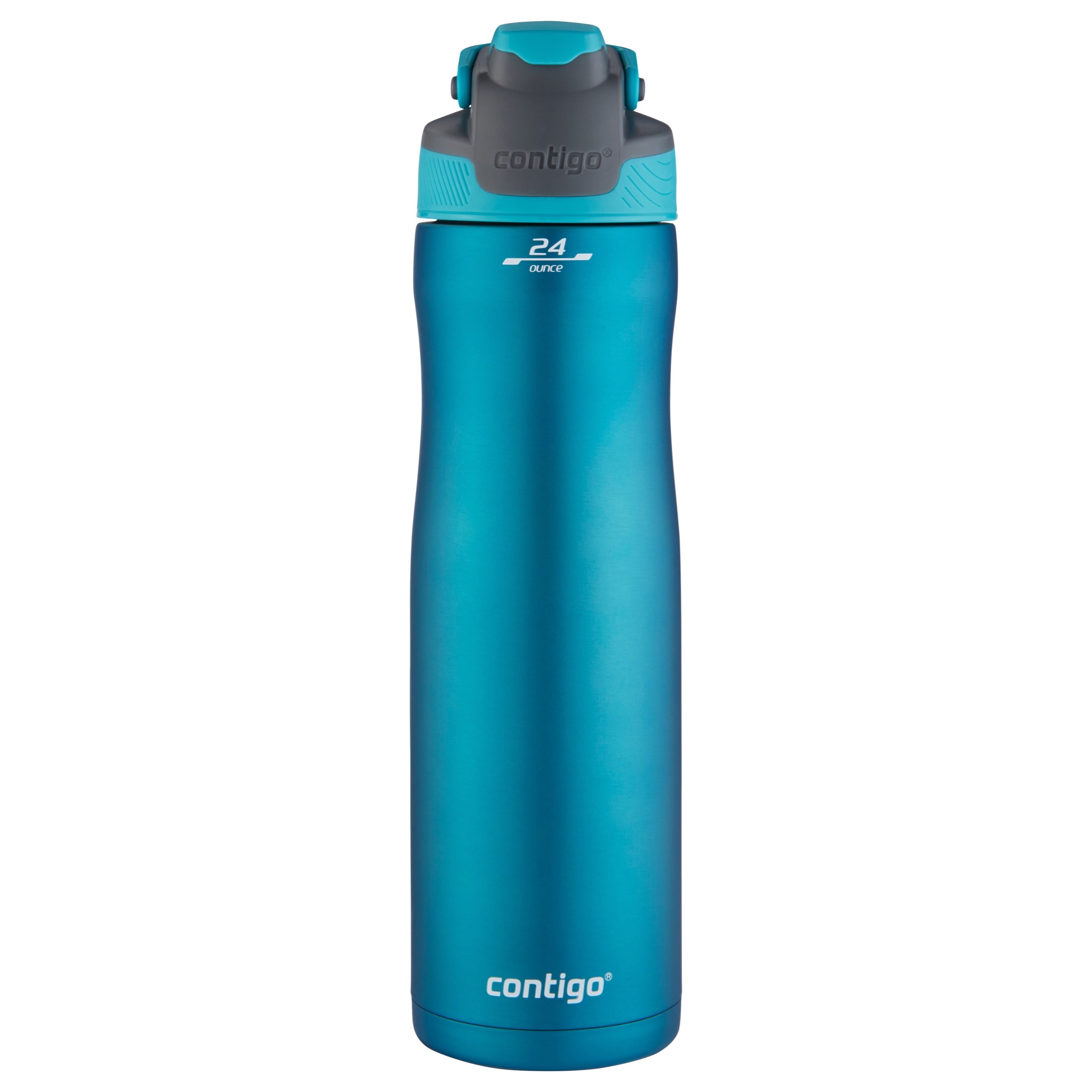 Contigo Water Bottle 24oz 710ml Autoseal Spill Leak Proof Hiking One Hand